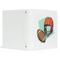 football red helmet 3 ring binder