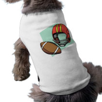 football red helmet dog clothing