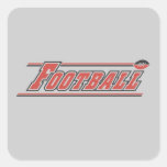 Football Red T-shirts and Gifts Square Sticker