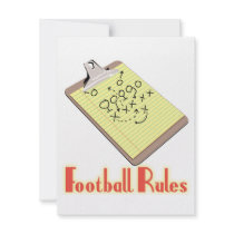 Football Rules Personalized Announcement