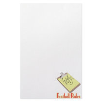 Football Rules Custom Stationery