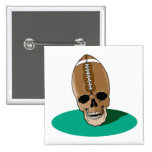 football skull head pins
