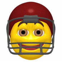 football smiley christmas ornament photo sculptures by SmileyFaceStore football smiley christmas ornament photo sculptures