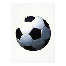 Football - Soccer Ball Invitations