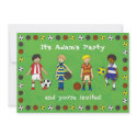 Football Soccer boy's birthday party invitation invitation