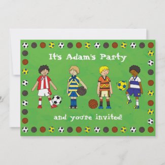 Football Themed Birthday Party on Football Soccer Boys Party Loot Bag Thank You Business Cards From