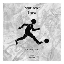 Football / soccer custom invites