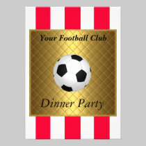 Football Soccer Dinner party invitations