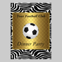 Football Soccer Dinner party invitations