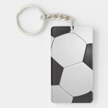 Football Soccer Rectangular Acrylic Keychains