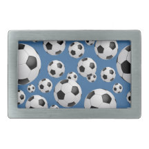 Football Soccer Rectangular Belt Buckle
