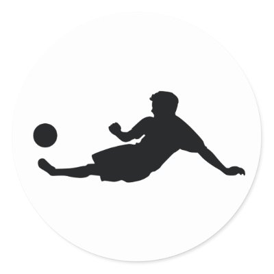Football Soccer Round Stickers