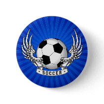 Football Soccer Wings Button