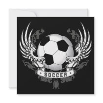 Football Soccer Wings Invitation