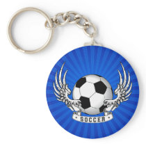 Football Soccer Wings Keychain