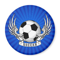 Football Soccer Wings Magnet