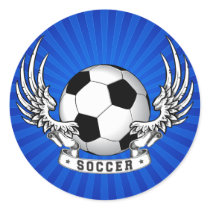 Football Soccer Wings Sticker