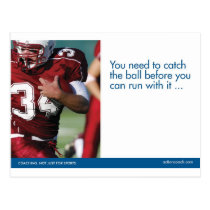 Football sports postcard