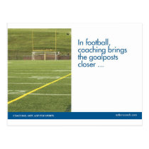 Football sports postcard