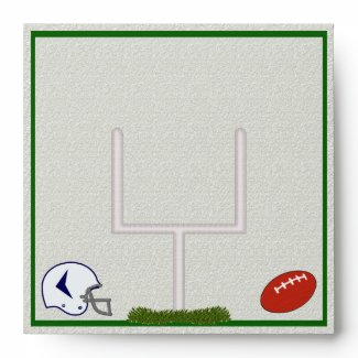 Football Square envelope customizable envelope