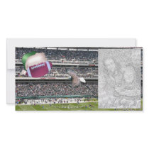 Football Stadium Seasons Greetings Photocard