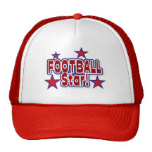 Football Star Red, White, and Blue Mesh Hat