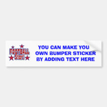 Football Star Red, White, and Blue T-shirts Bumper Stickers