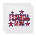 Football Star Red, White, and Blue T-shirts Invite