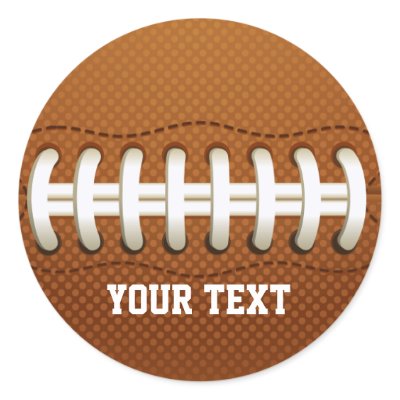 Football Round Stickers Zazzle_sticker