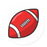 Football Round Sticker