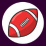 Football Round Sticker