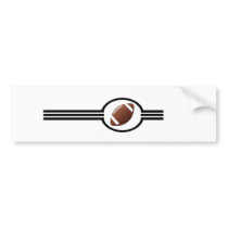 Football Stripes Bumper Stickers