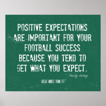 Football Success Quote and Poster