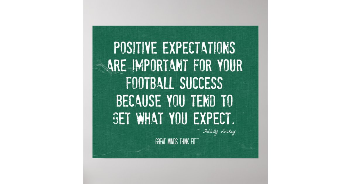 Football Success Quote and Poster | Zazzle
