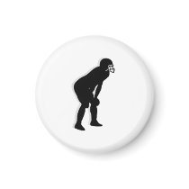 Football TD Chess TAG Defensive Back - White-L Refrigerator Magnets