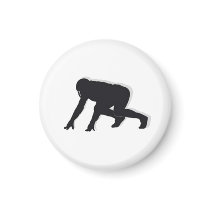 Football TD Chess TAG Defensive Tackle - White-R Refrigerator Magnet