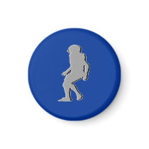 Football TD TAG Defensive Safety - Blue-R Refrigerator Magnets
