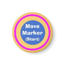 Football TD ~TAG~ Move-Start Marker 1-1/4" Fridge Magnet