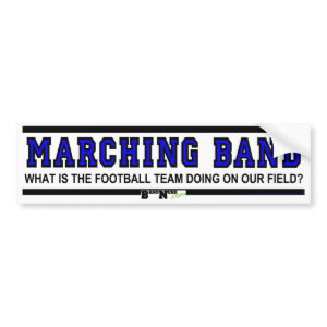Football Team On Band Field