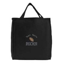 Football Team Rocks Embroidered Bag embroidered bags