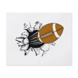 football tearing through graphic flyers