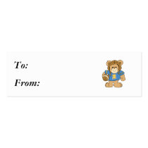 Football Teddy Bear Design business cards