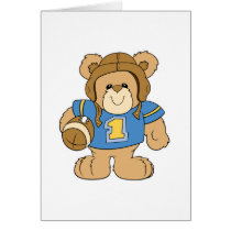 Football Teddy Bear Design Cards