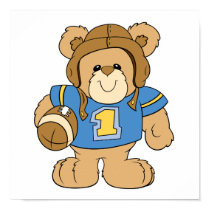 Football Teddy Bear Design posters by doonidesigns Football Teddy Bear Design posters