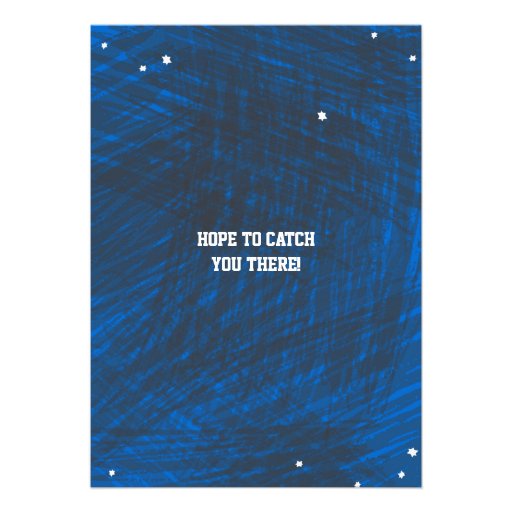 Football Themed Bar Bat Mitzvah Invitation Invite