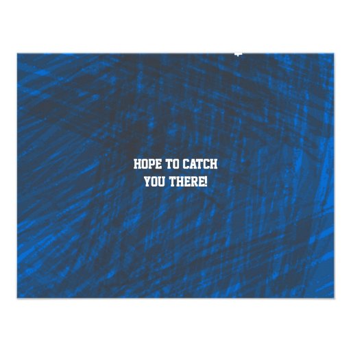 Football Themed Bar Bat Mitzvah Reply Card Announcements