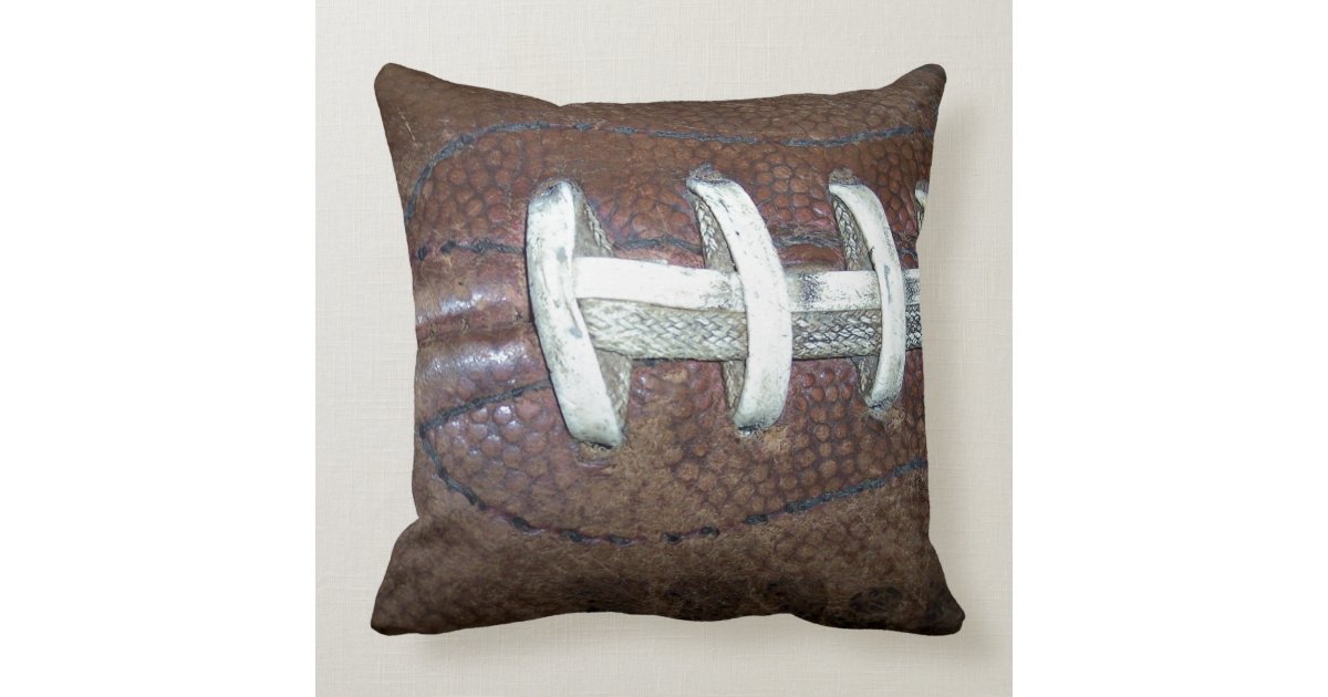 Football Throw Pillow Zazzle