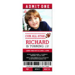 Football Ticket Birthday Invites