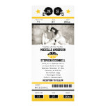 Football Ticket Wedding Invitation