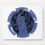 Football Tribal Dark Blue Logo Mousepad